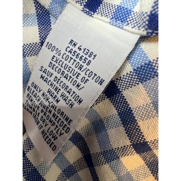 Ralph‎ Lauren Polo Blue Label Button front shirt XL Extra large Plaid Checkered - Picture 7 of 11